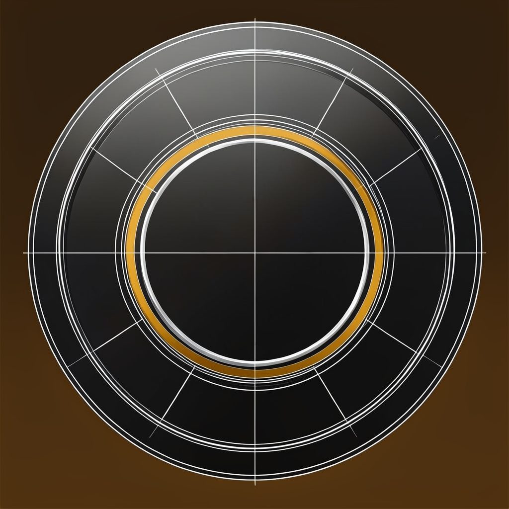 A circular badge icon for free shipping, styled in dark metallic tones with an amber accent.